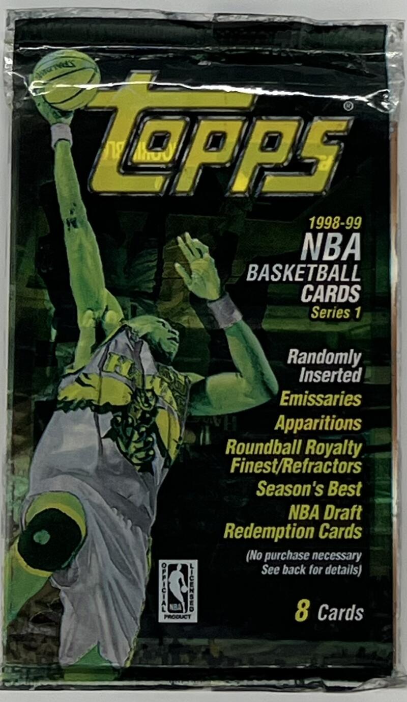 1998-99 Topps Series 1 Basketball Pack Image 1