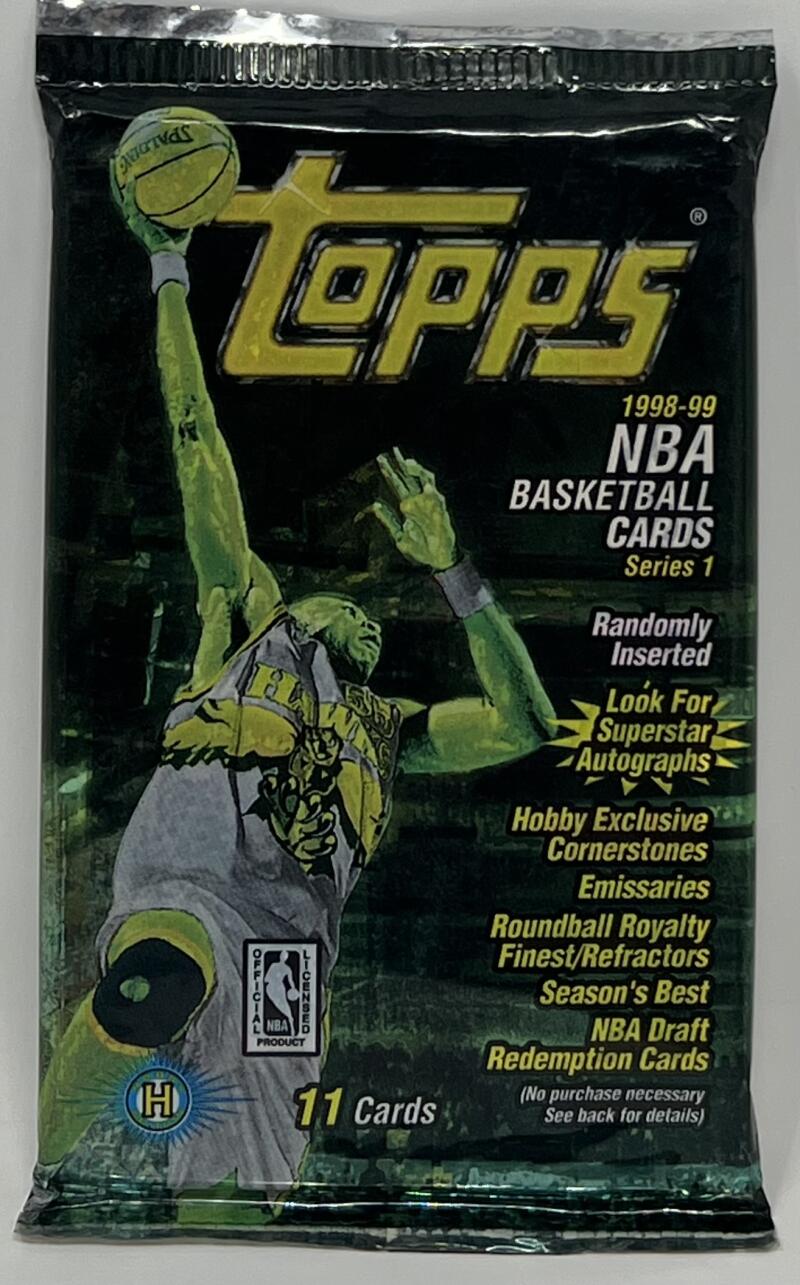 1998-99 Topps Series 1 Basketball Hobby Pack Image 1