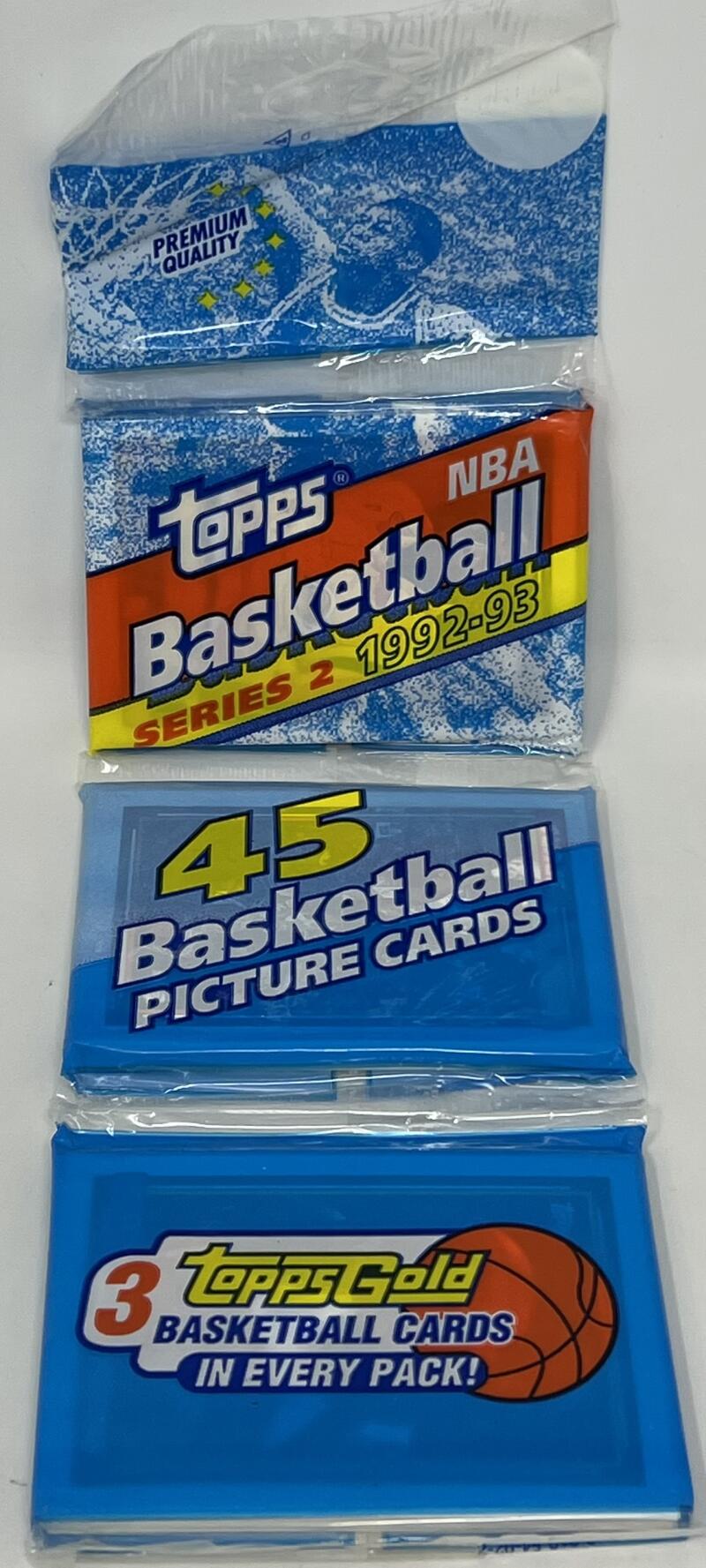 1992-93 Topps Series 2 Basketball Rack Pack Image 1