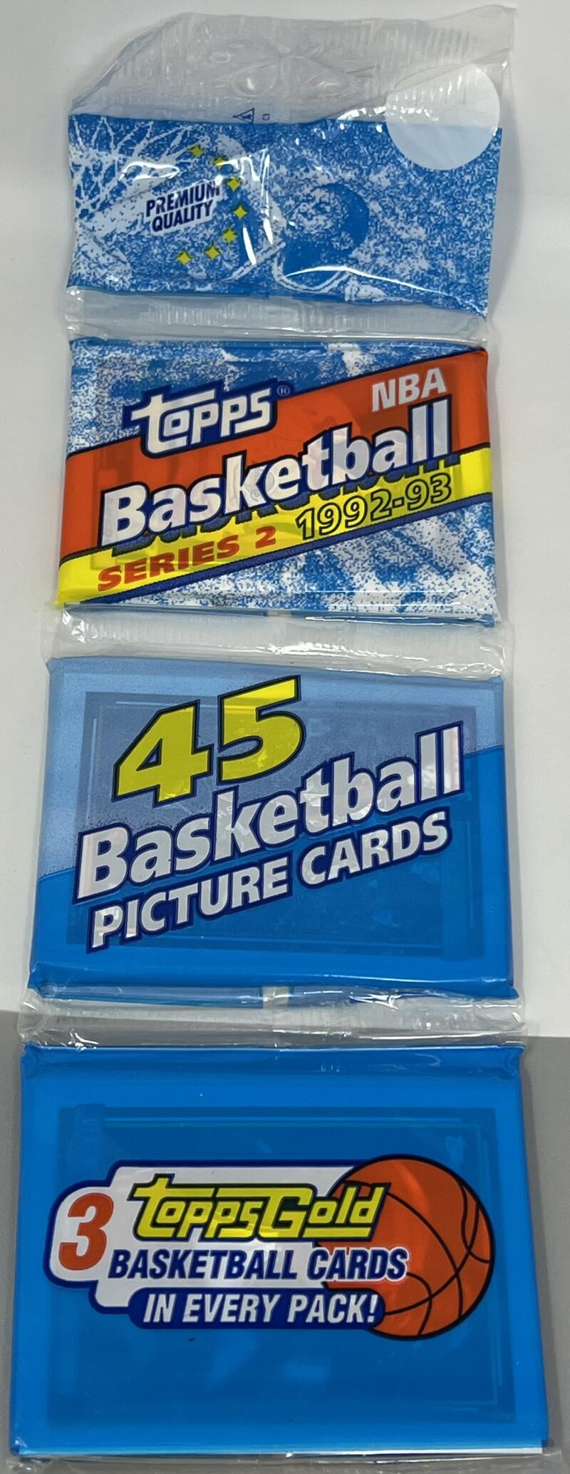 1992-93 Topps Series 2 Basketball Rack Pack Image 2