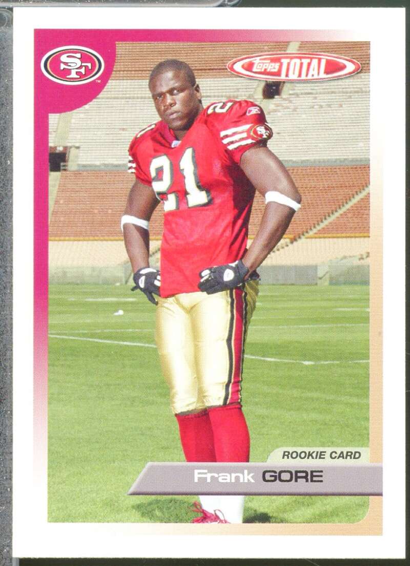 Frank Gore Rookie Card 2005 Topps Total #441  Image 1