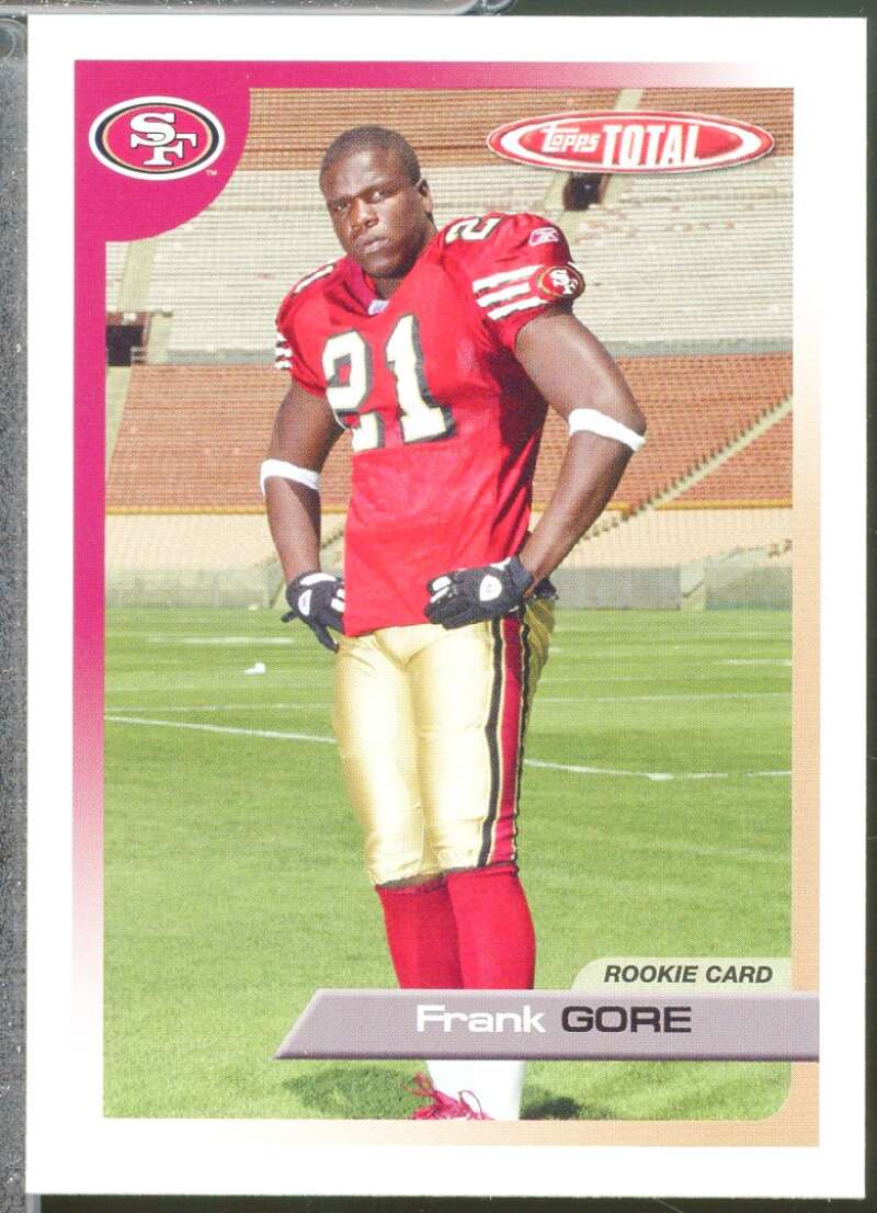 Frank Gore Rookie Card 2005 Topps Total #441  Image 1