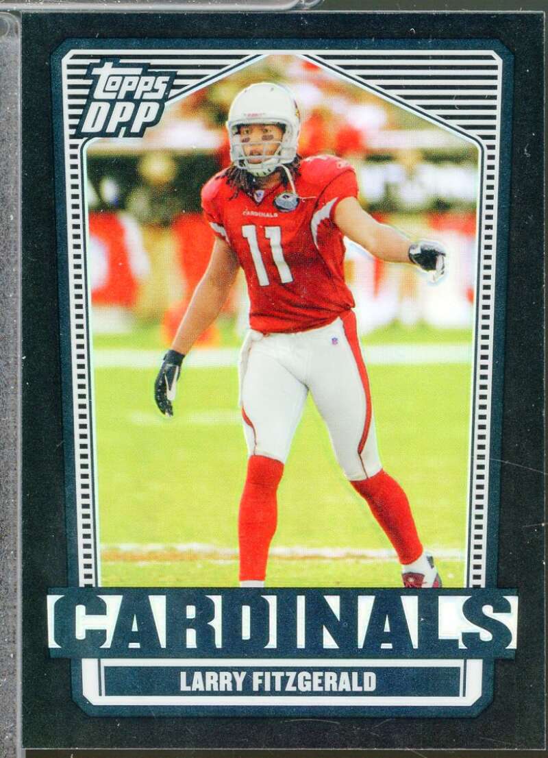 Larry Fitzgerald 2007 Topps Draft Picks Prospects Chrome Black Refractors #30  Image 1