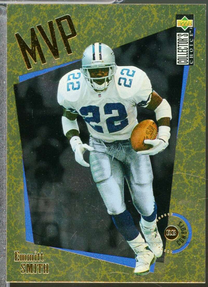 Emmitt Smith Card 1996 Collector's Choice MVPs Gold #M12  Image 1