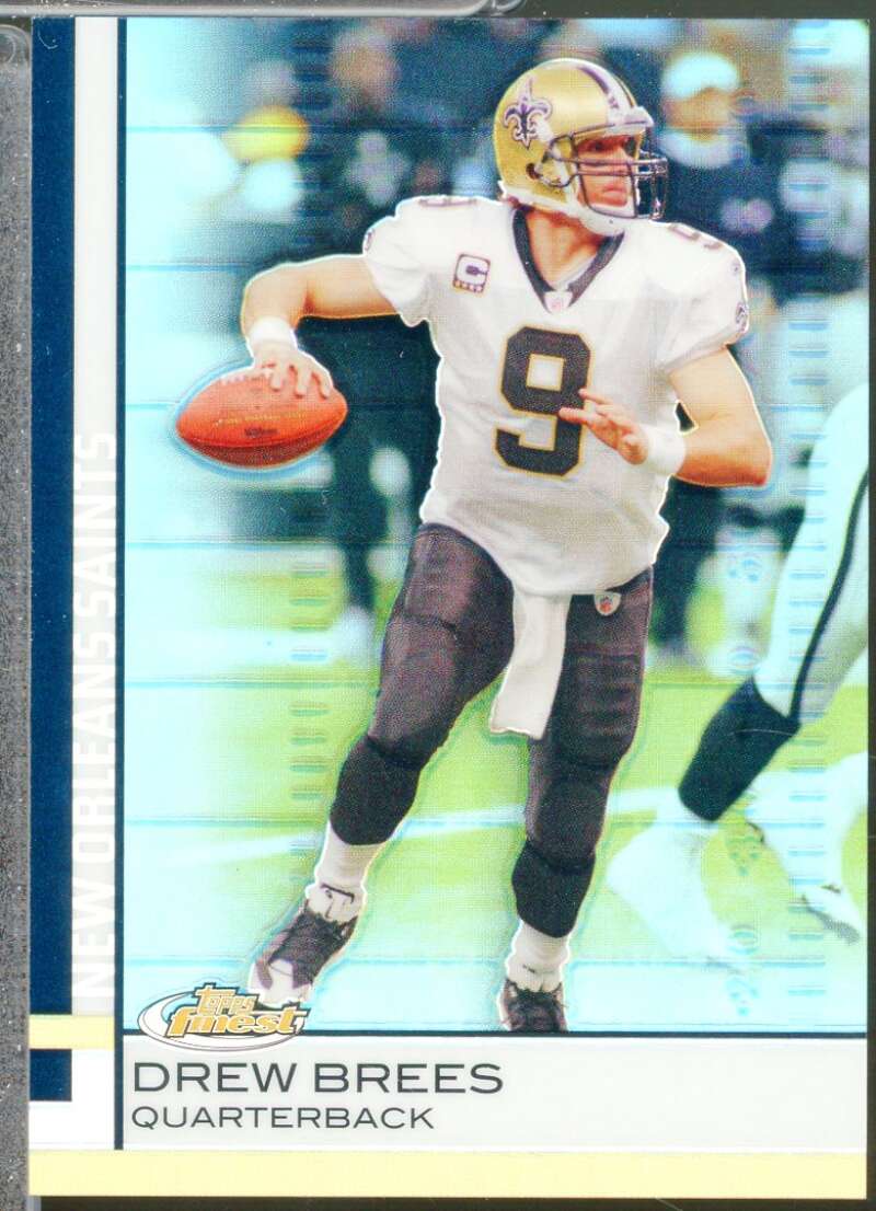 Drew Brees Card 2009 Finest Blue Refractors #8  Image 1