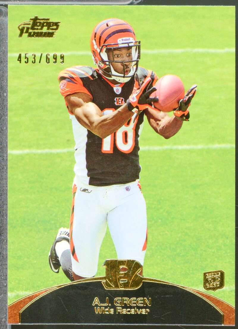 A.J. Green Rookie Card 2011 Topps Prime Gold #31  Image 1