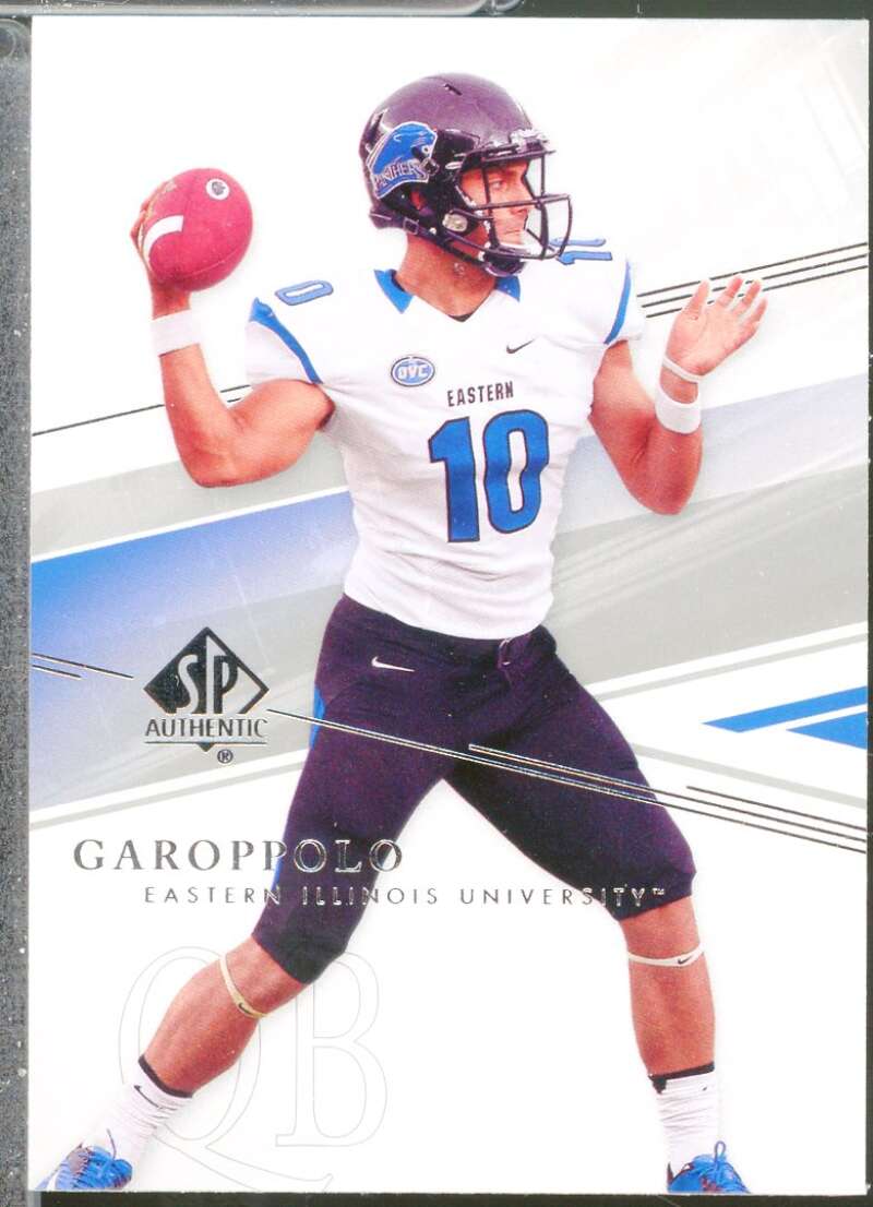 Jimmy Garoppolo Rookie Card 2014 SP Authentic #95  Image 1