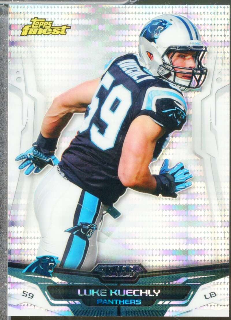 Luke Kuechly Card 2014 Finest Pulsar Refractors (2/25) #51  Image 1