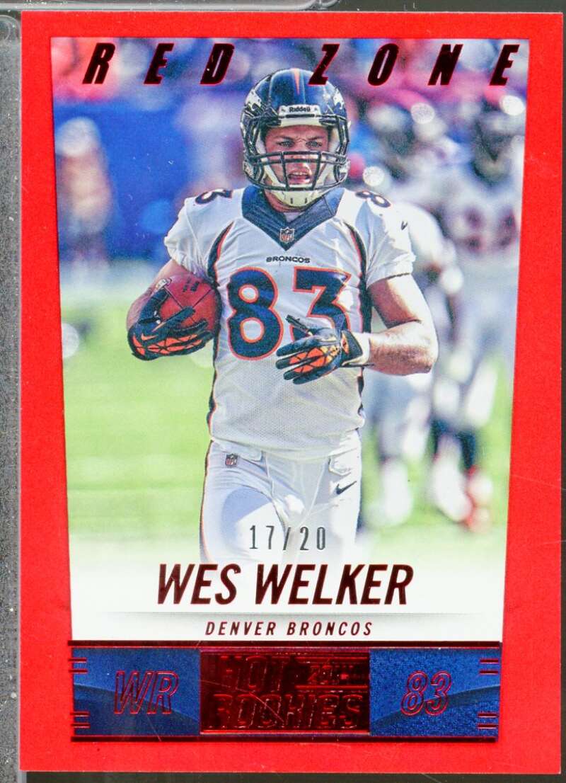 Wes Welker Card 2014 Score Red Zone (17/20) #68  Image 1
