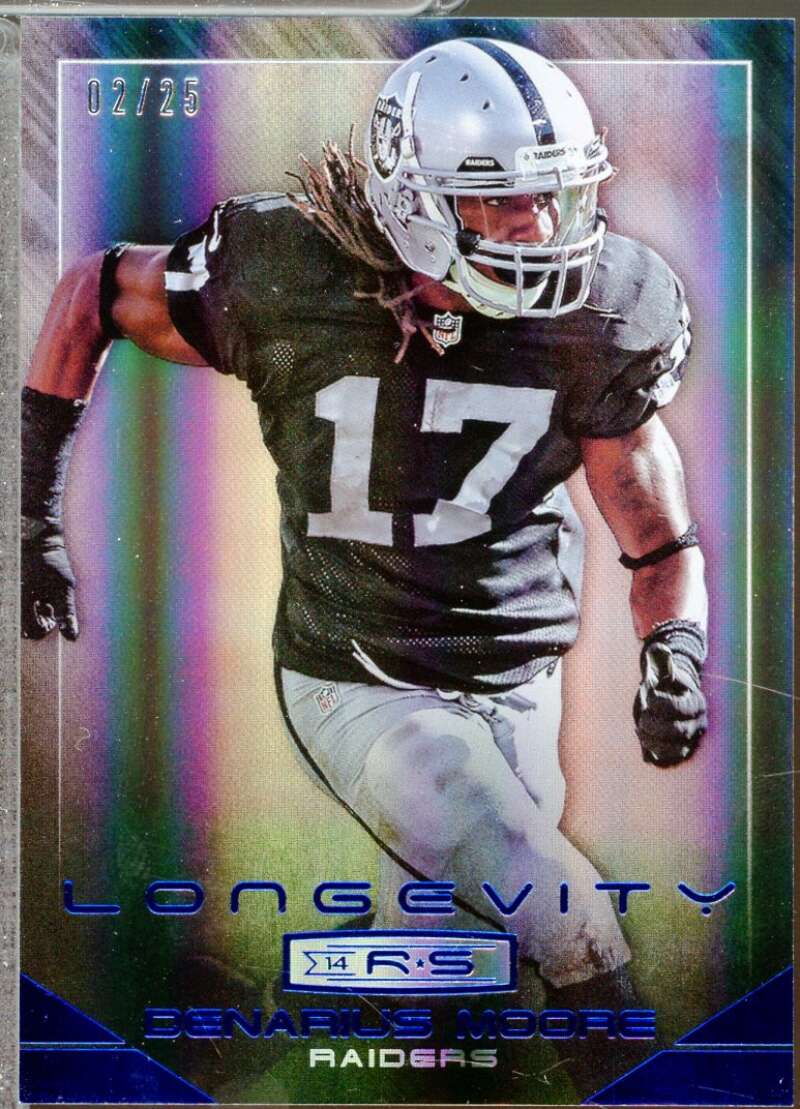 Denarius Moore Card 2014 Rookies Stars Longevity Sapphire #58  Image 1