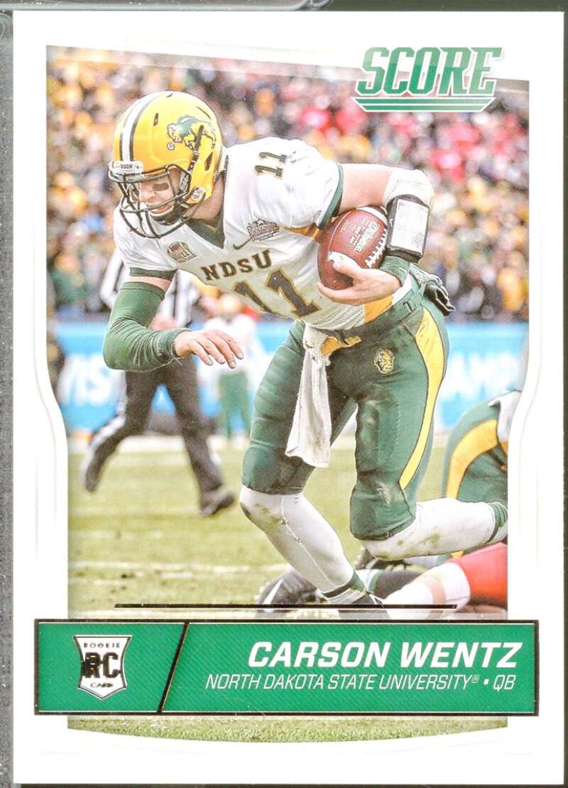Carson Wentz Rookie Card 2016 Score #335  Image 1