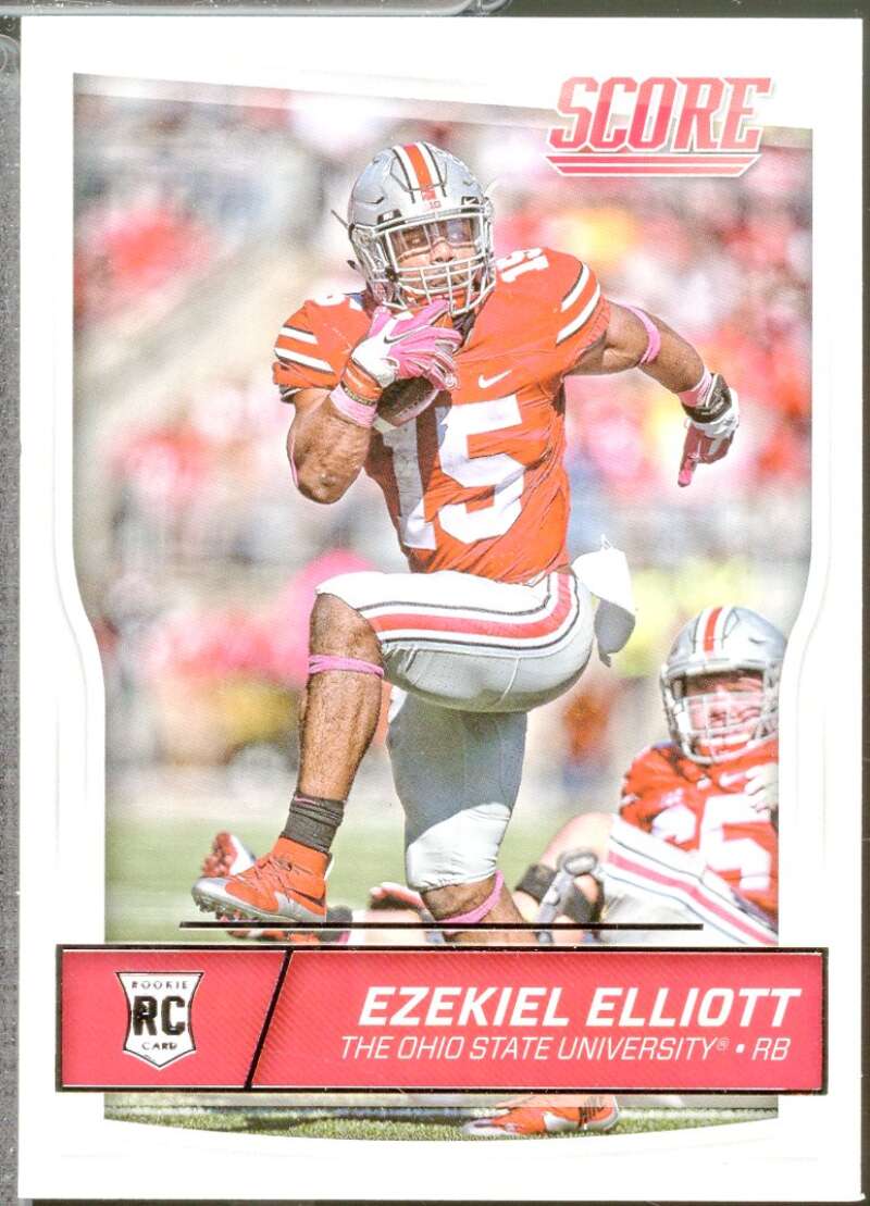 Ezekiel Elliott Rookie Card 2016 Score #344  Image 1