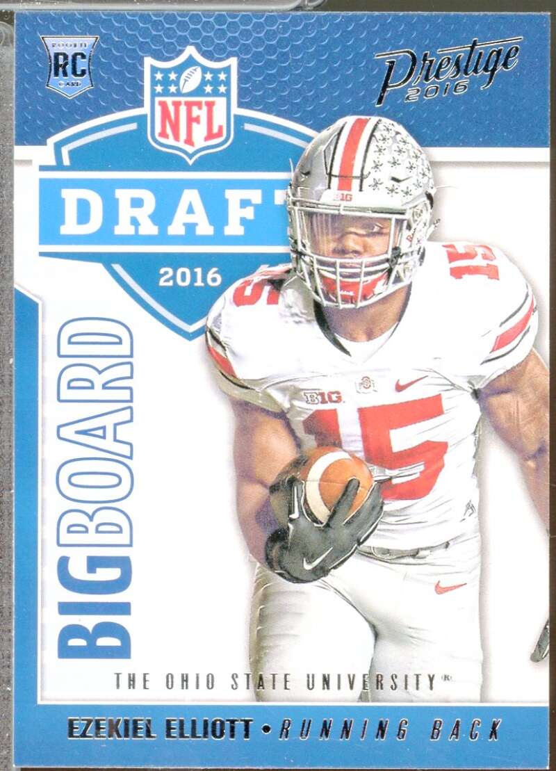 Ezekiel Elliott Rookie Card 2016 Prestige Draft Big Board #3  Image 1