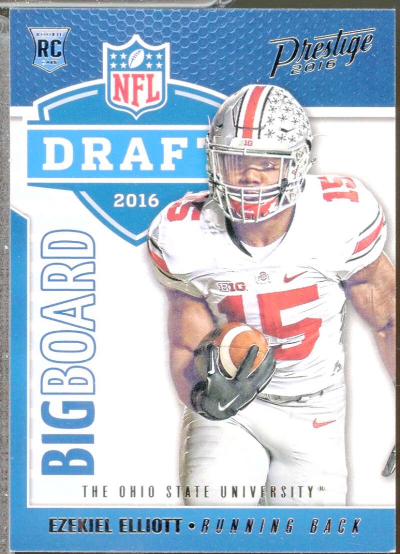 Ezekiel Elliott Rookie Card 2016 Prestige Draft Big Board #3  Image 1