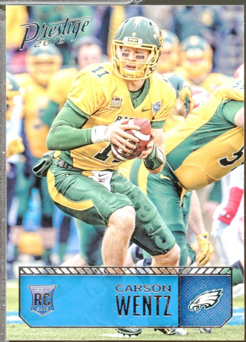 Carson Wentz Rookie Card 2016 Prestige #202  Image 1