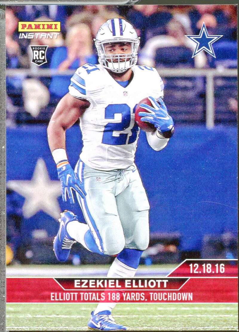 Ezekiel Elliott Rookie Card 2016 Panini Instant #364  Image 1