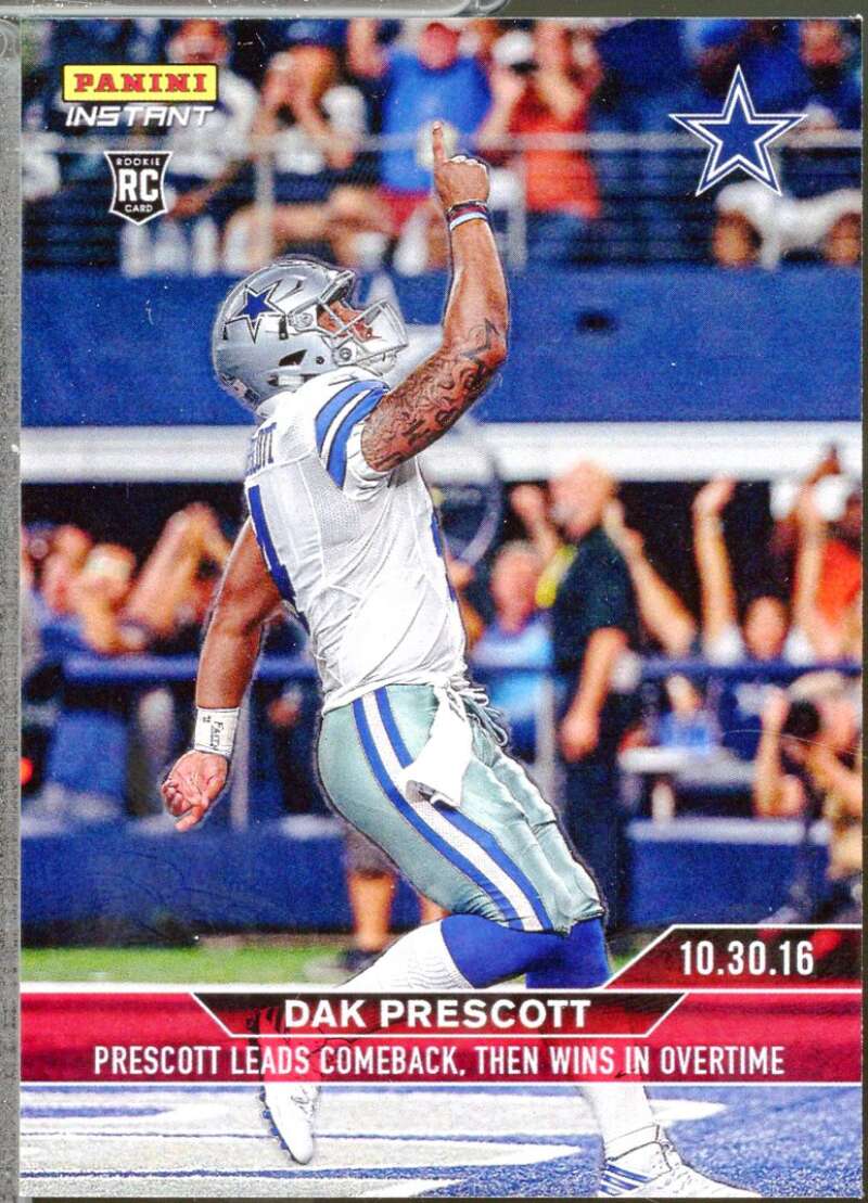 Dak Prescott Rookie Card 2016 Panini Instant #171  Image 1