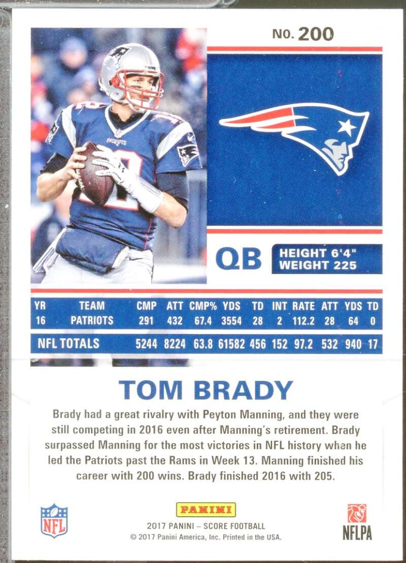 Tom Brady Card 2017 Score #200  Image 2