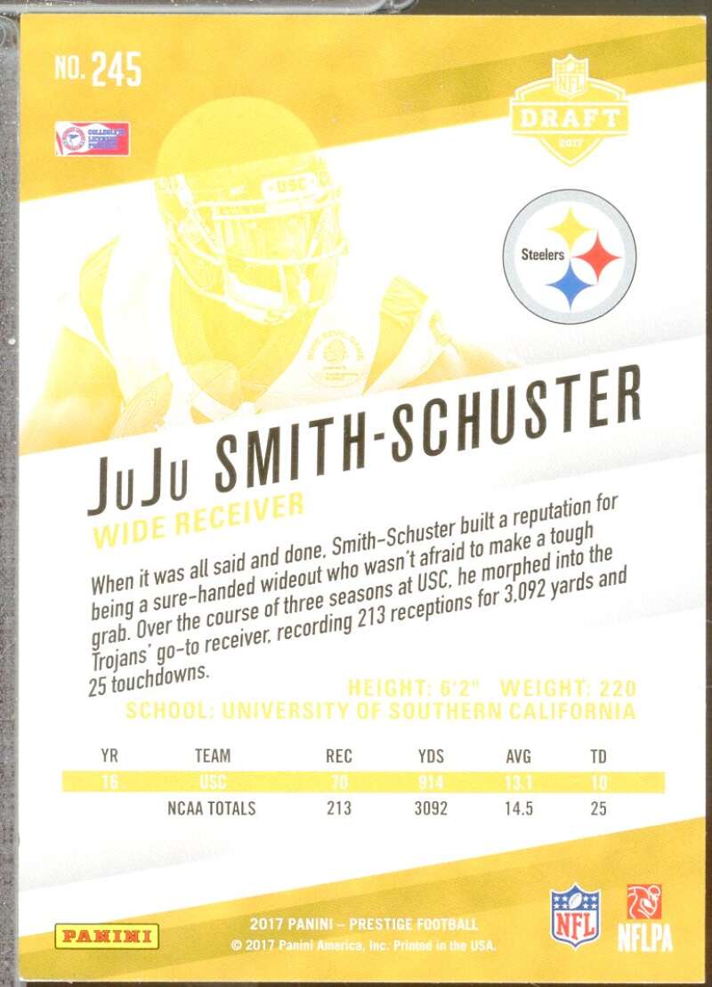 JuJu Smith-Schuster Rookie Card 2017 Prestige #245  Image 2