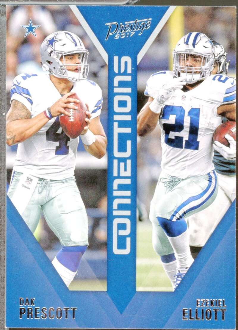Dak Prescott/Ezekiel Elliott Card 2017 Prestige Connections #1  Image 1