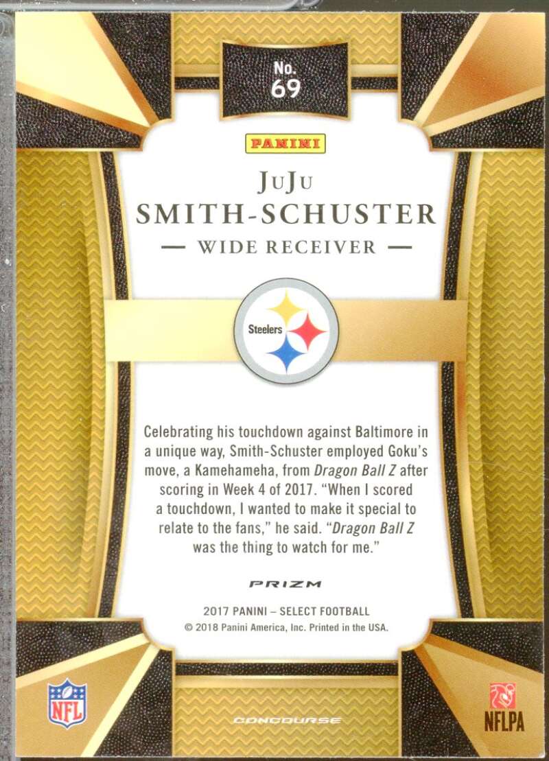 JuJu Smith-Schuster Rookie Card 2017 Select #69  Image 2