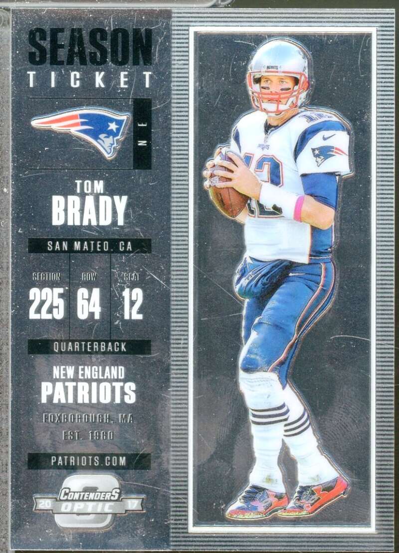 Tom Brady Card 2017 Panini Contenders Optic #86  Image 1