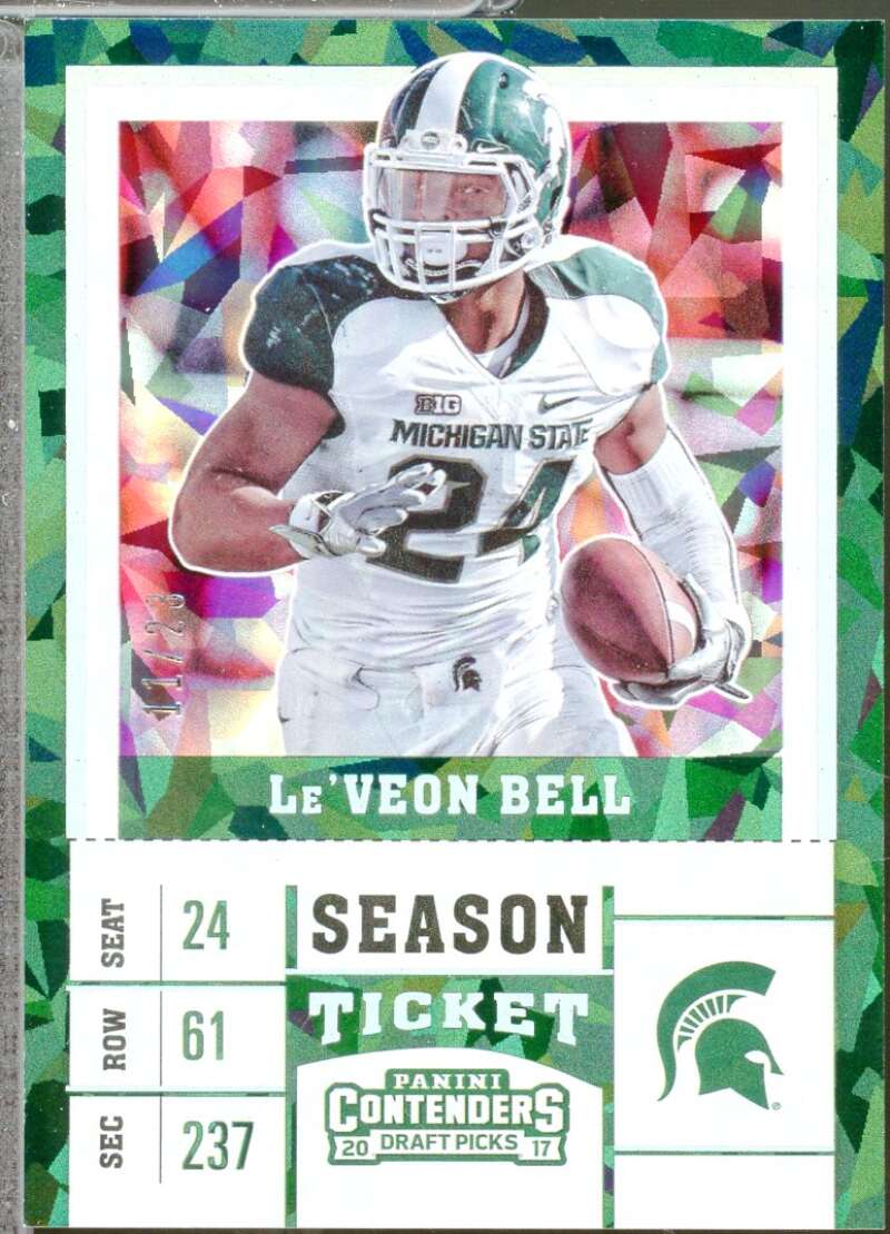 Le'Veon Bell Card 2017 Panini Contenders Draft Picks Cracked Ice (11/23) #67  Image 1