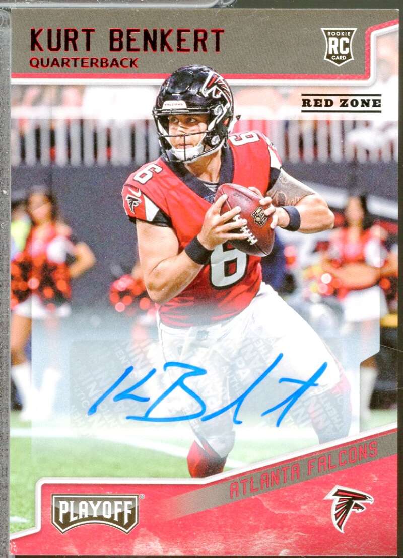 Kurt Benkert Card 2018 Playoff Rookie Autographs Red Zone #264  Image 1