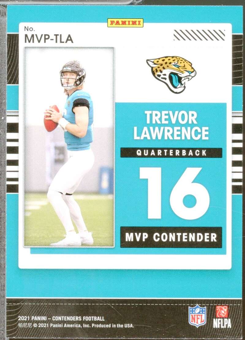 Trevor Lawrence Rookie Card 2021 Panini Contenders MVP Contenders #17  Image 2