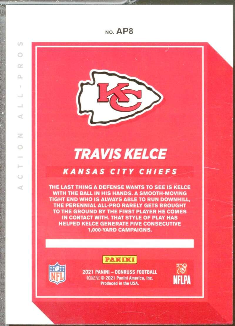 Travis Kelce Card 2021 Donruss Action All Pros #8  Image 2