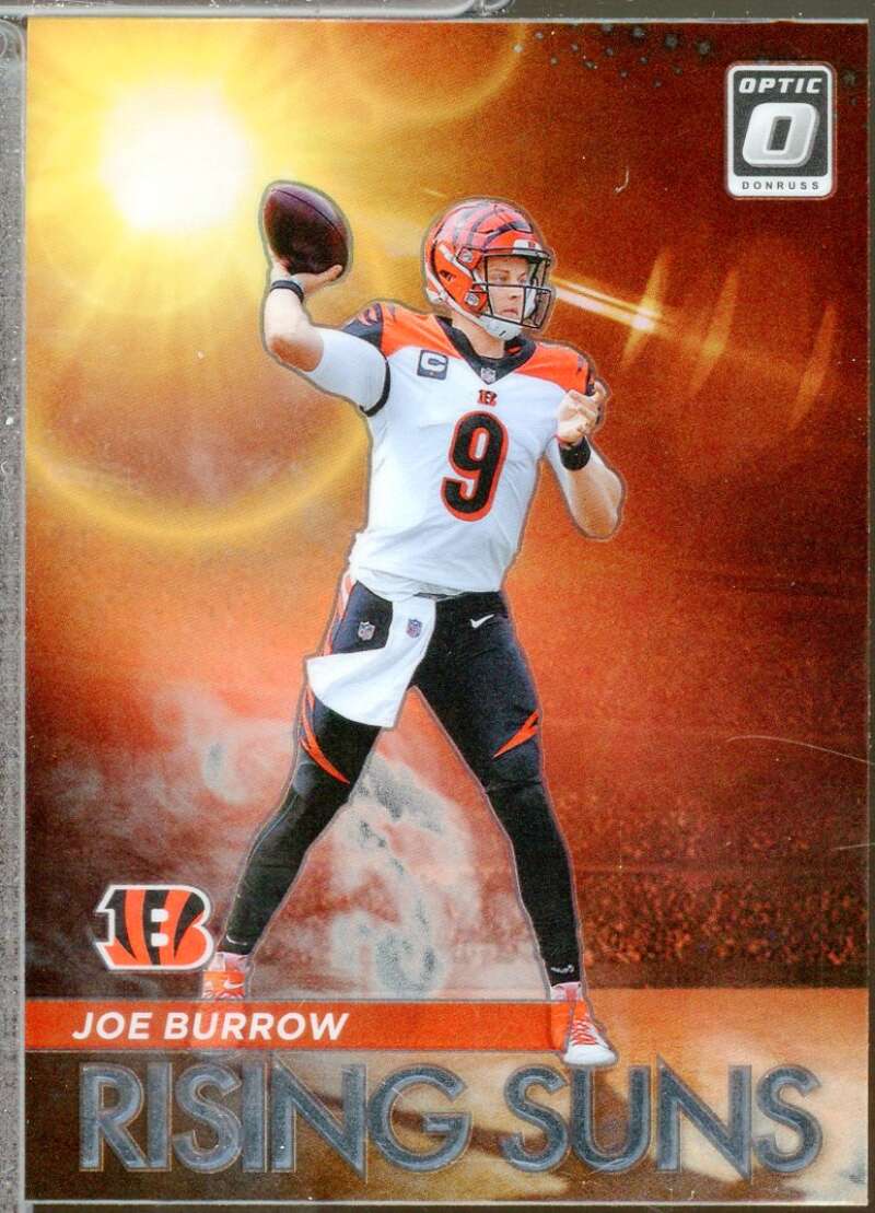 Joe Burrow Card 2021 Donruss Optic Rising Suns #7  Image 1