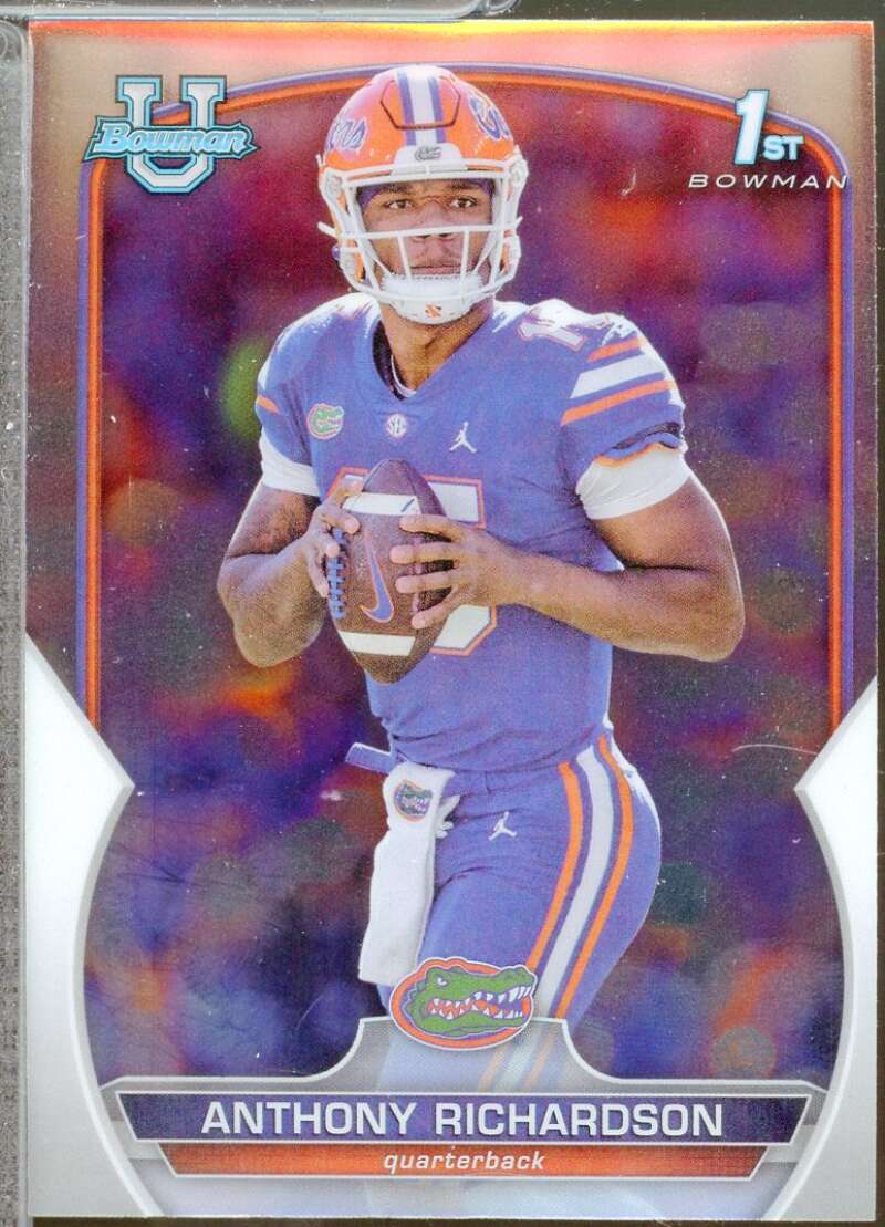 Anthony Richardson Rookie Card 2022 Bowman Chrome University #65  Image 1