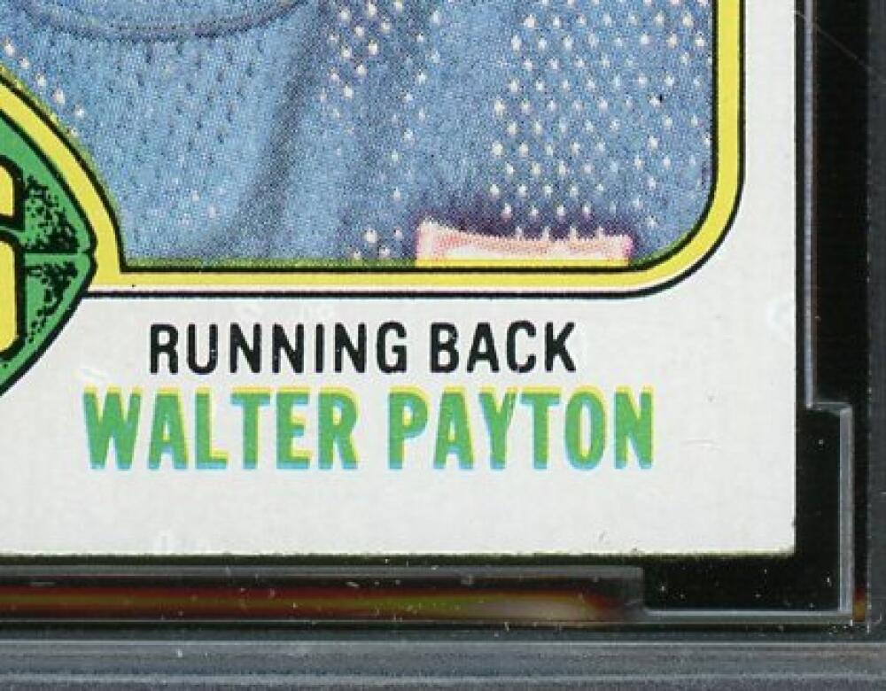1976 Topps #148 Walter Payton Rookie Card BGS BCCG 9 Near Mint+ Image 6