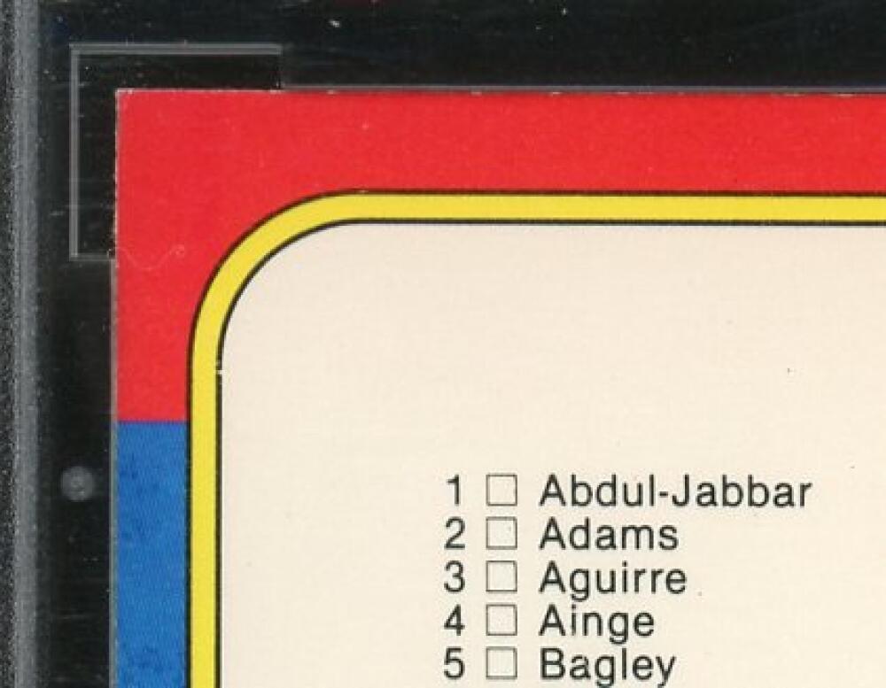 1986-87 Fleer #132 Checklist Card 1-132 BGS BCCG 9 Near Mint+ Image 3