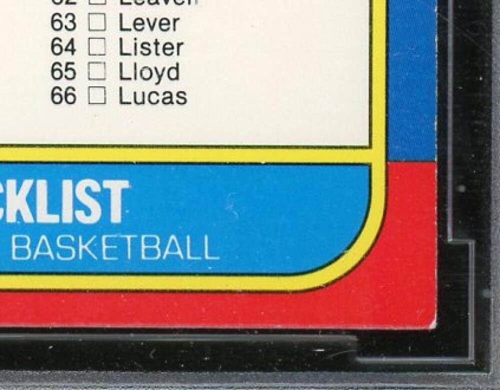 1986-87 Fleer #132 Checklist Card 1-132 BGS BCCG 9 Near Mint+ Image 6