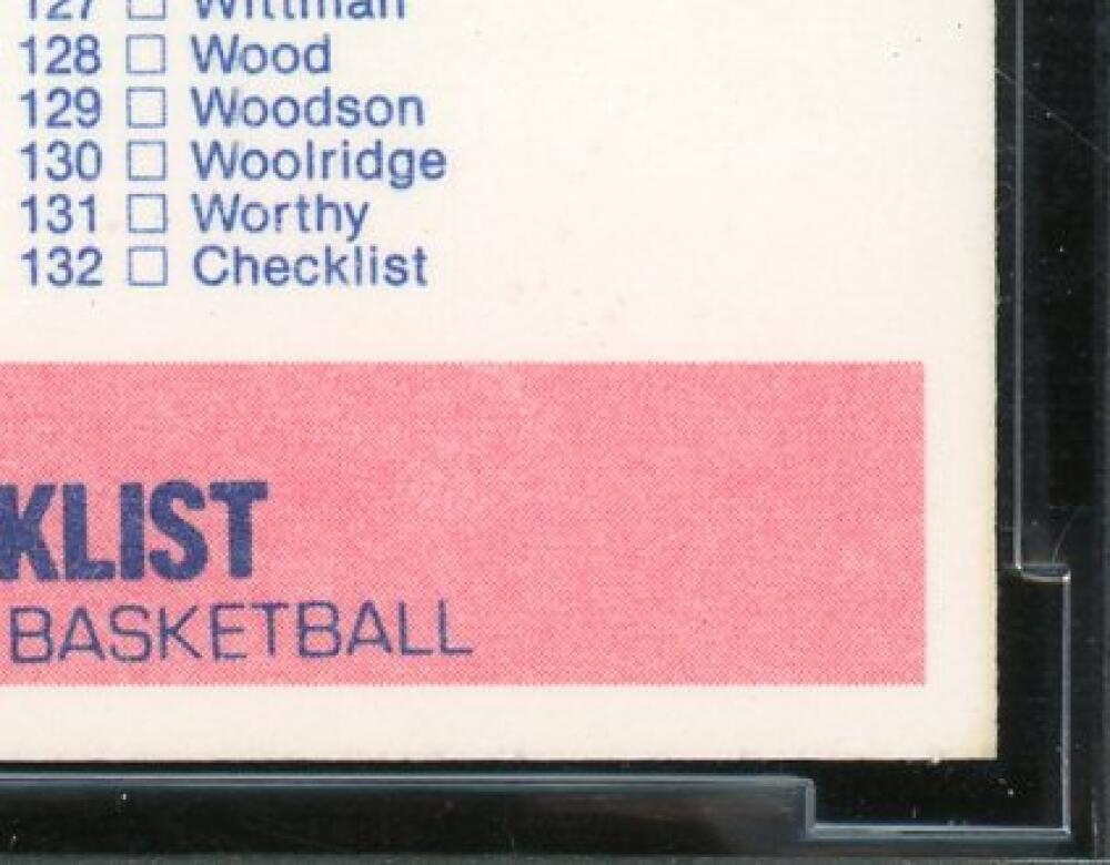 1986-87 Fleer #132 Checklist Card 1-132 BGS BCCG 9 Near Mint+ Image 10