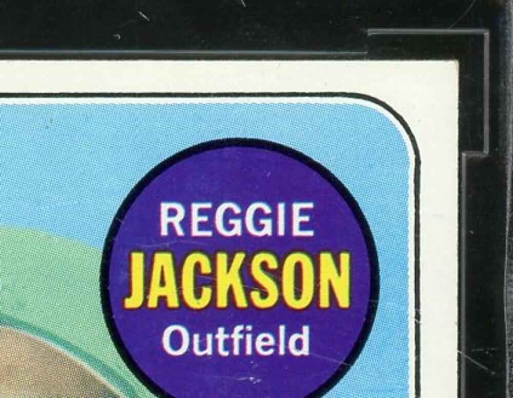 1969 Topps #260 Reggie Jackson Rookie Card BGS BCCG 9 Near Mint+ Image 4