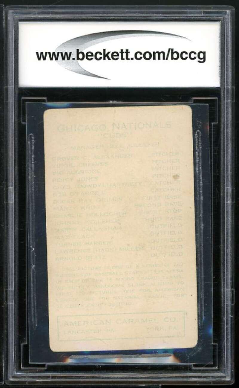 1922 E120 American Caramel Series Of 240 #161 Johnny Kelleher BGS BCCG 6 Good+ Image 2