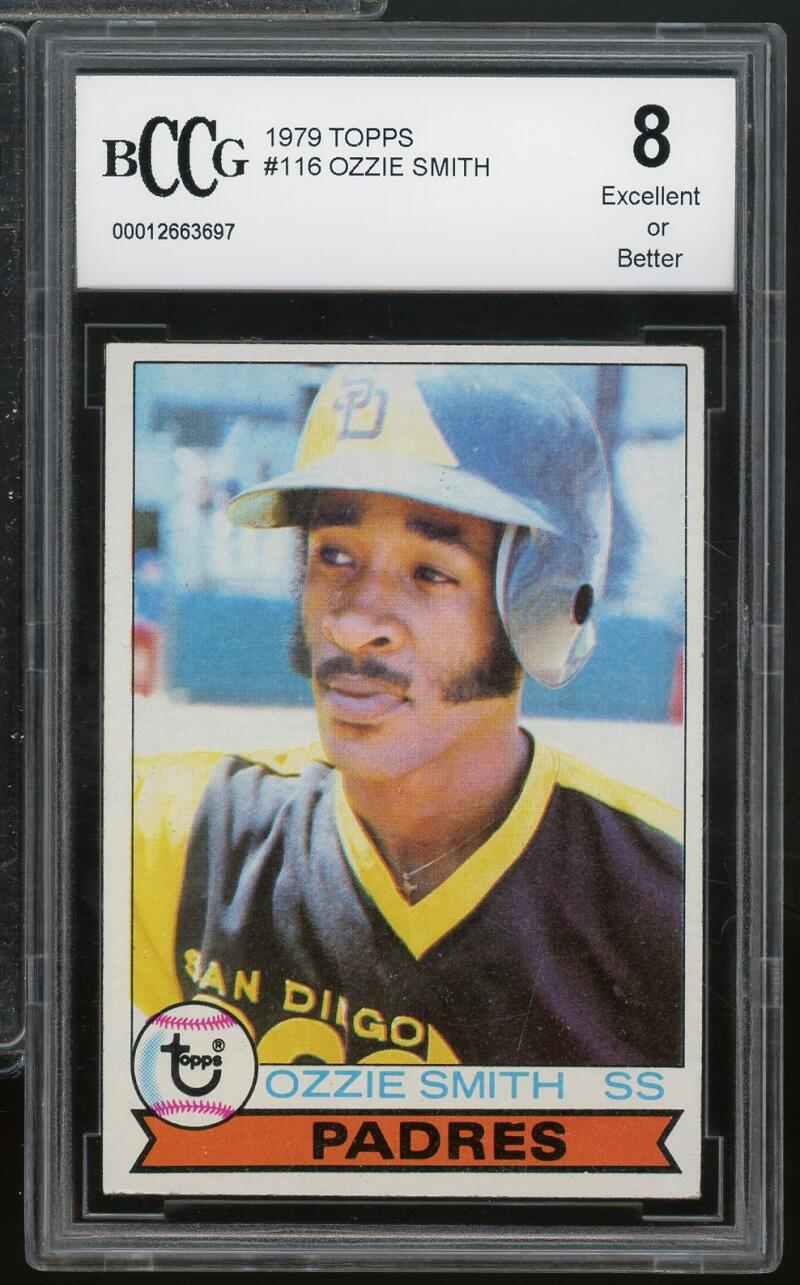 1979 Topps #116 Ozzie Smith Rookie Card BGS BCCG 8 Excellent+ Image 1