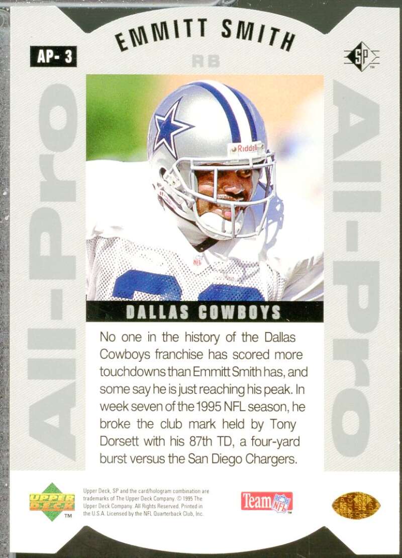 Emmitt Smith Card 1995 SP All-Pros #3  Image 2