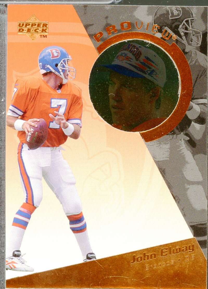 John Elway Card 1996 Upper Deck Proview #PV7  Image 1