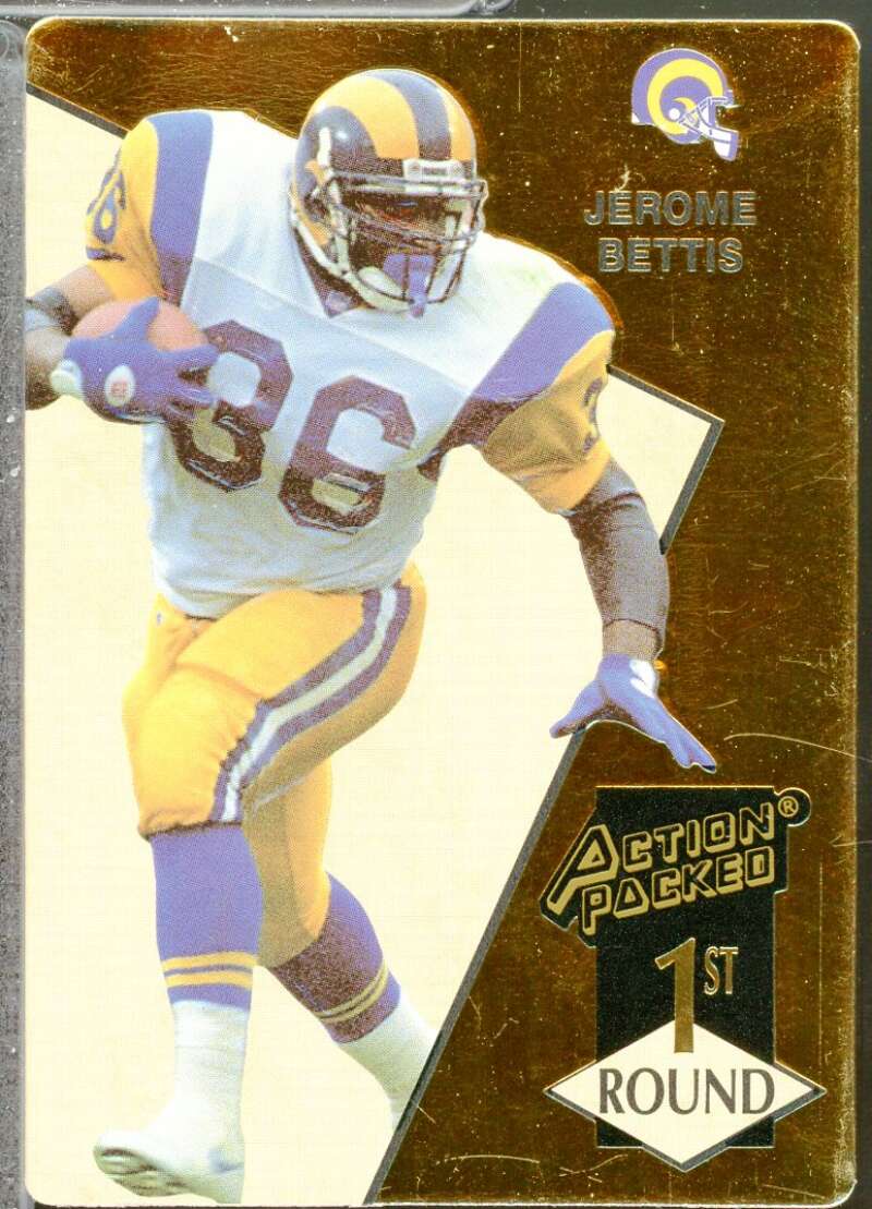Jerome Bettis Rookie Card 1993 Action Packed #172  Image 1