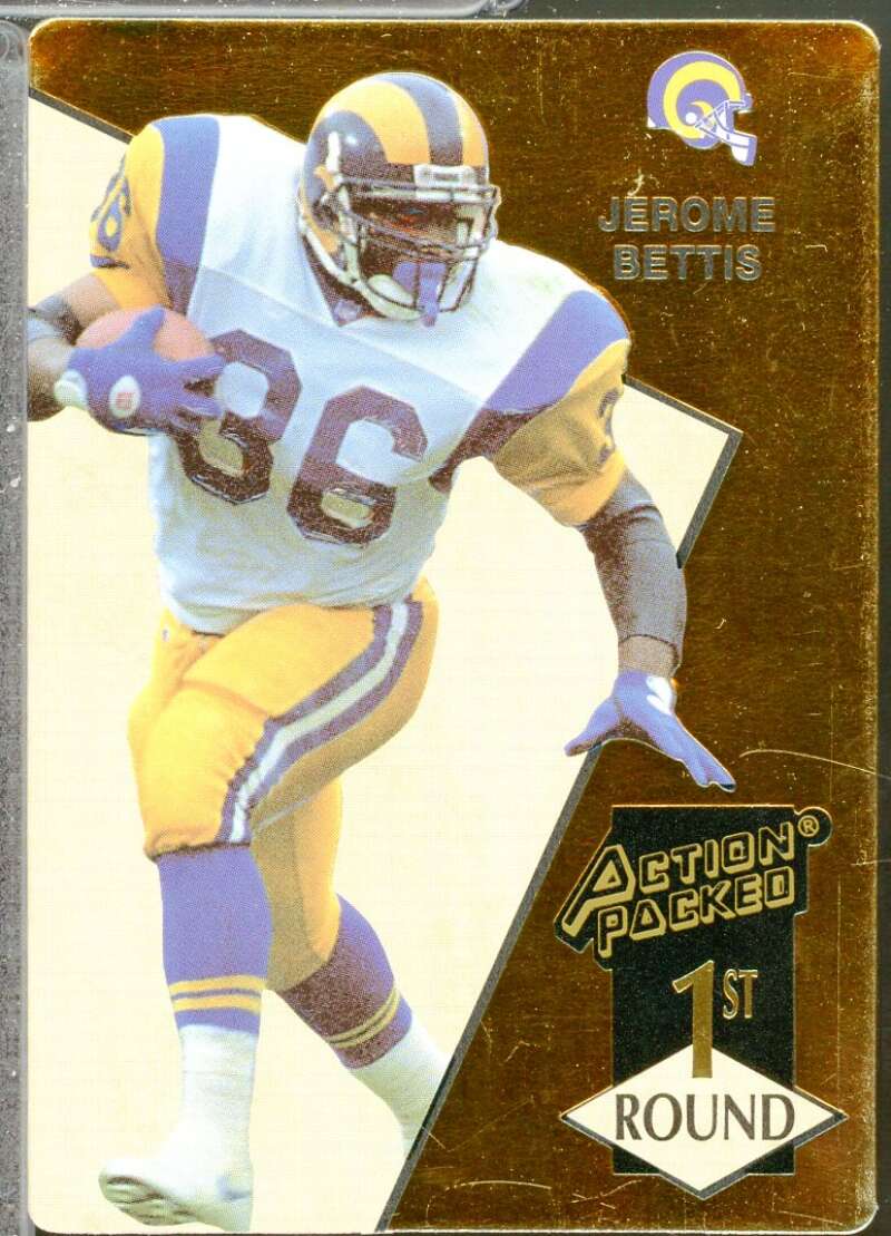 Jerome Bettis Rookie Card 1993 Action Packed #172  Image 1