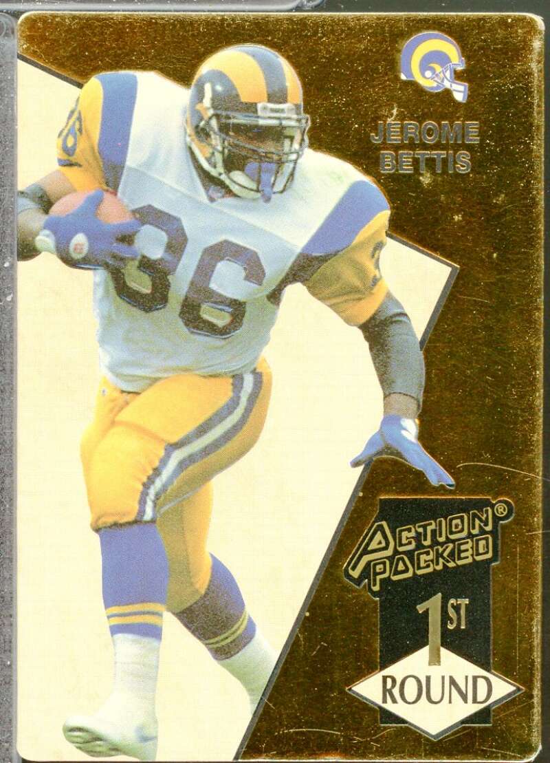 Jerome Bettis Rookie Card 1993 Action Packed #172  Image 1