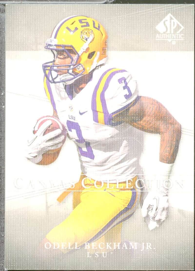 Odell Beckham Jr. Rookie Card 2014 SP Authentic Canvas #C22  Image 1