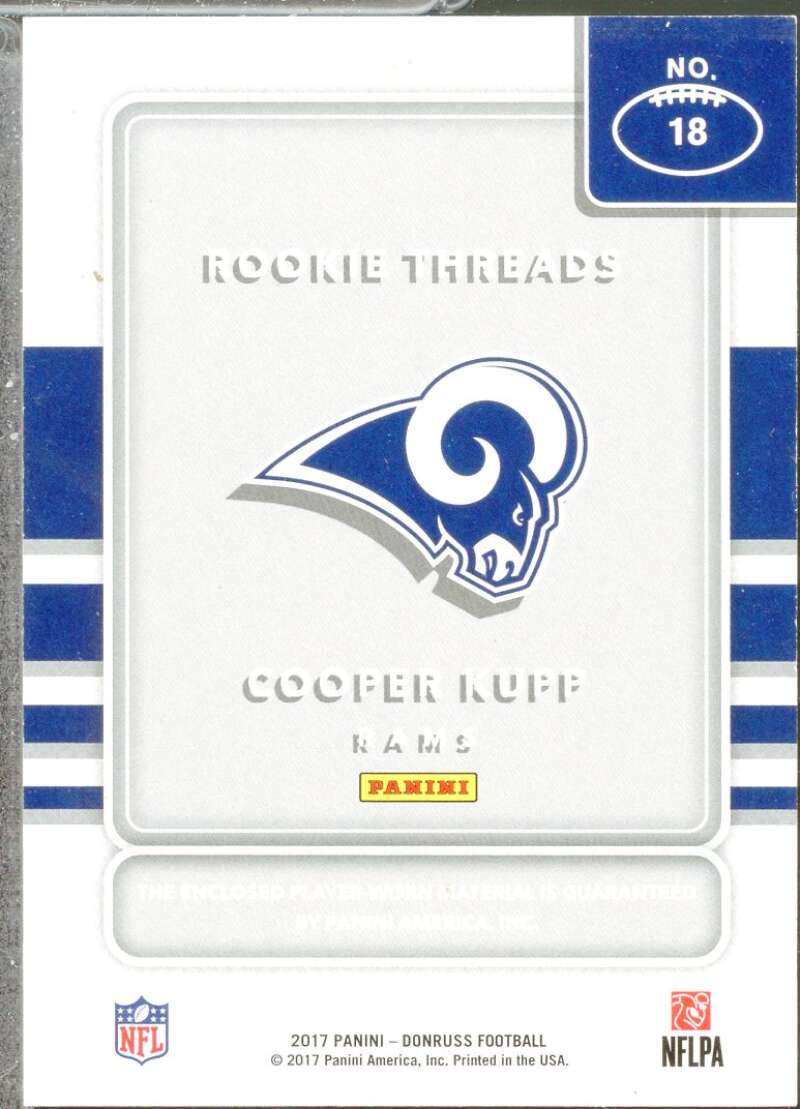 Cooper Kupp Card 2017 Donruss Rookie Threads Green #18  Image 2