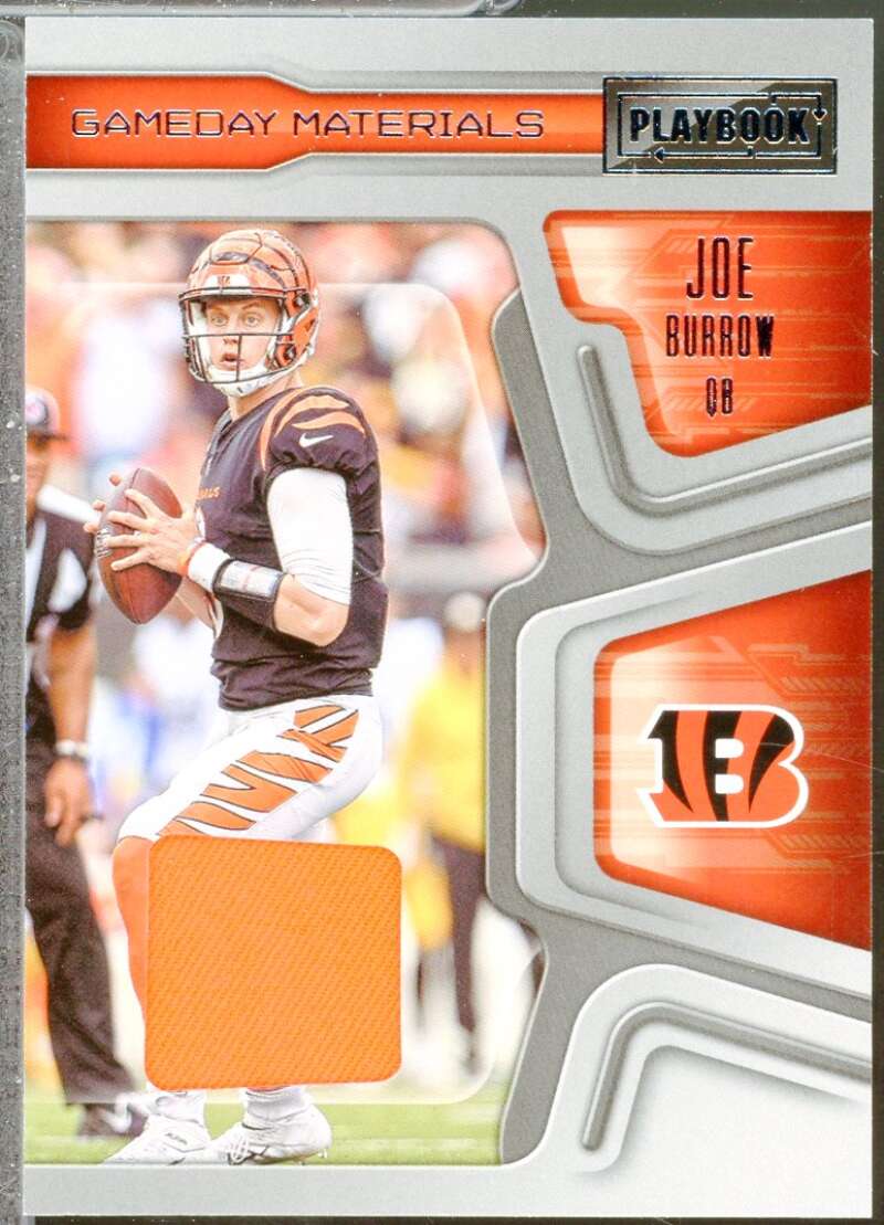 Joe Burrow Card 2022 Panini Playbook Gameday Materials #3  Image 1
