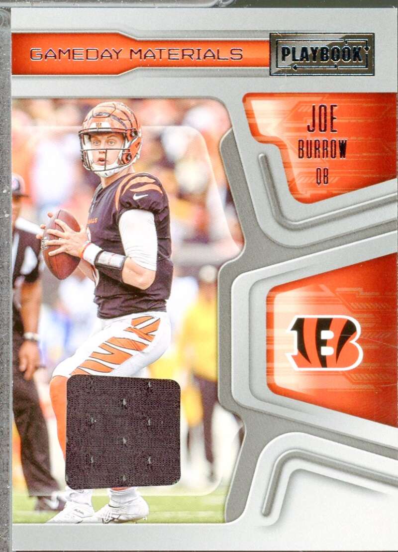 Joe Burrow Card 2022 Panini Playbook Gameday Materials #3  Image 1