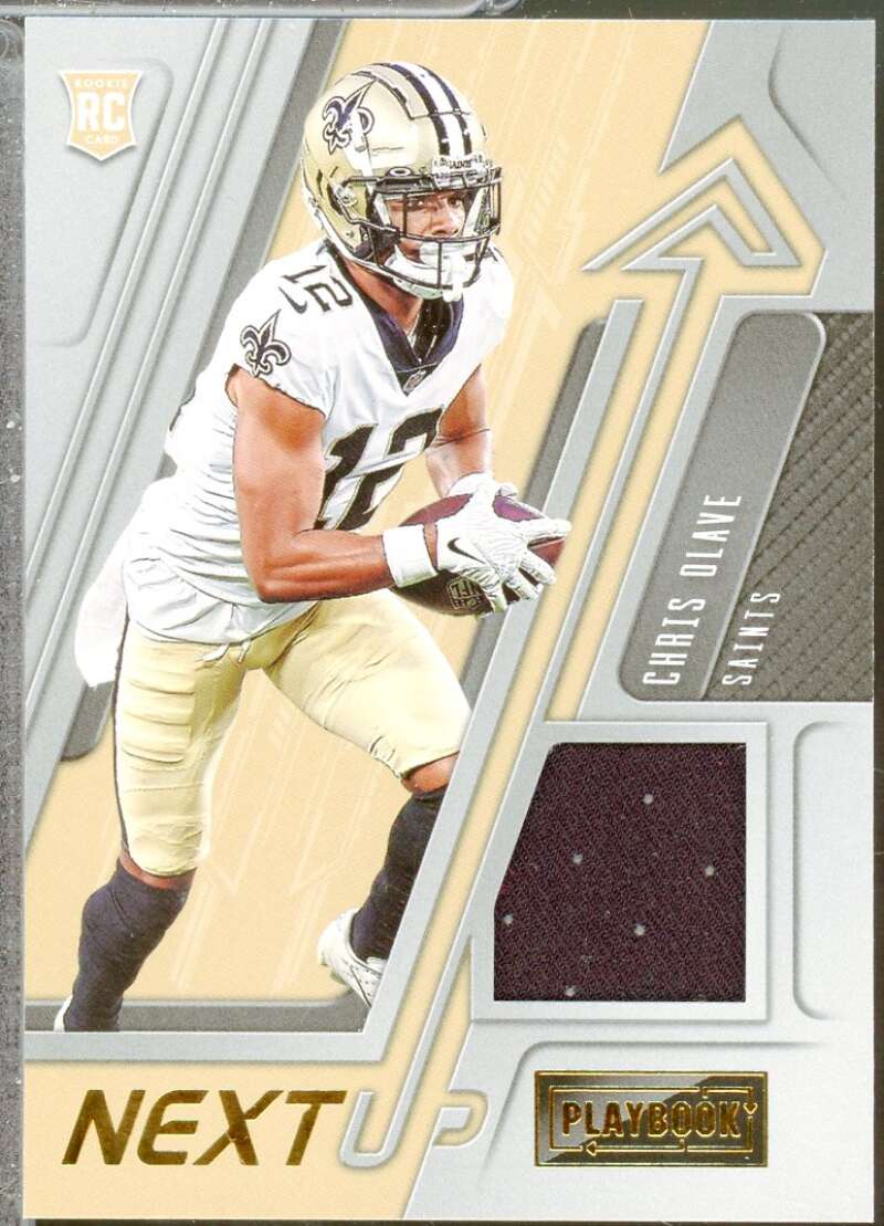 Chris Olave Rookie Card 2022 Panini Playbook Next Up Jerseys #9  Image 1