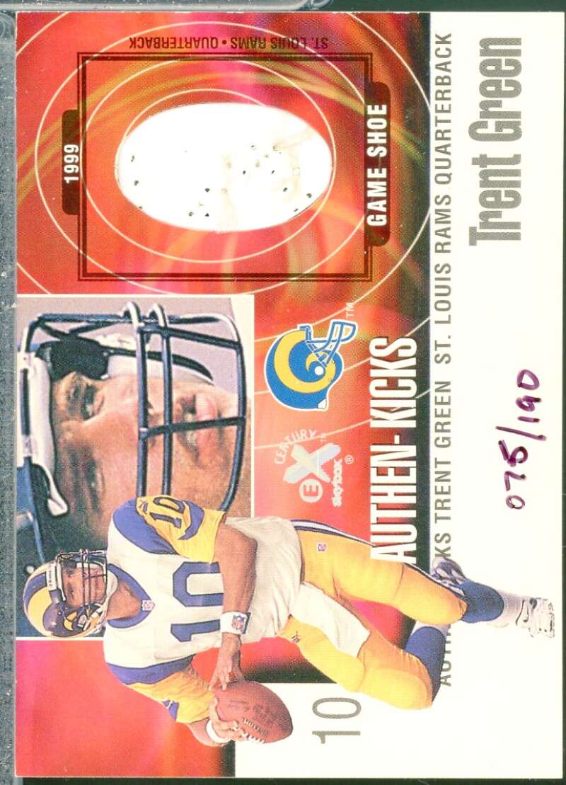 Trent Green Card 1999 E-X Century Authen-Kicks #2AK  Image 1